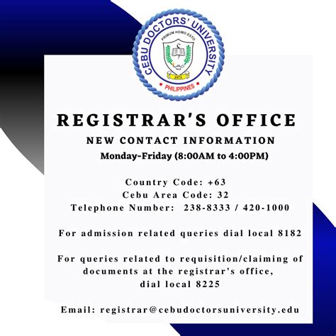 adamson registrar contact number|Registrar's Office .